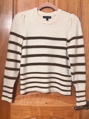 Banana Republic Striped Alpaca Wool Blend Sweater Sz S